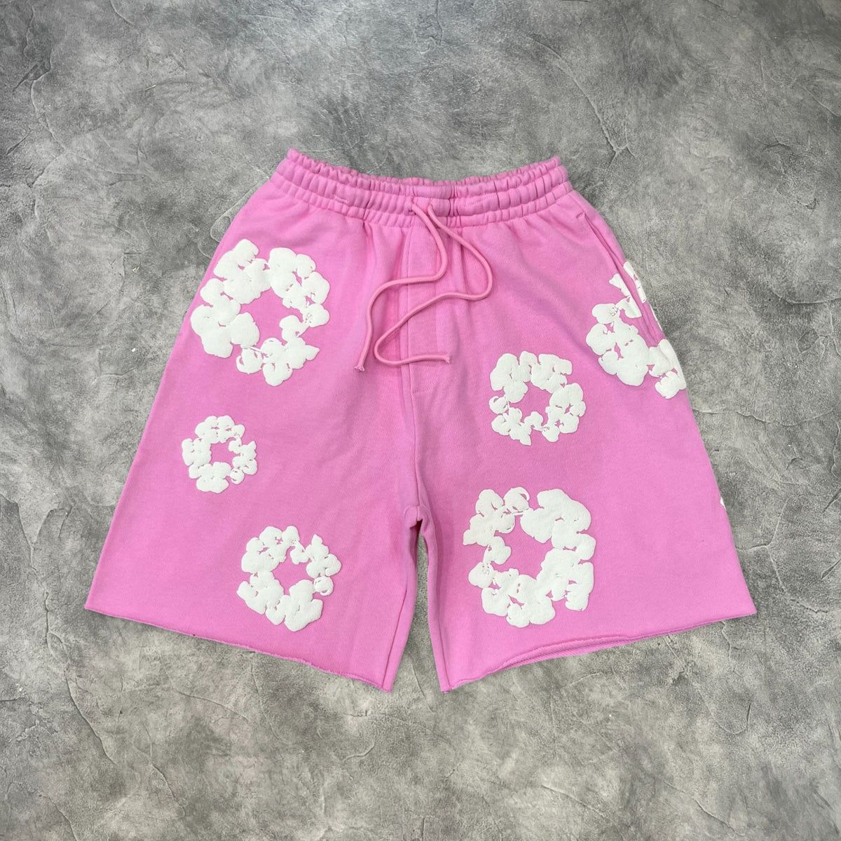 SHORT DENIM TEARS ROSE