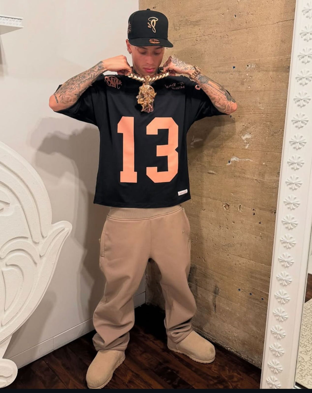Syna x NFL x Mitchell & Ness CRG Jersey Black/Rose Gold