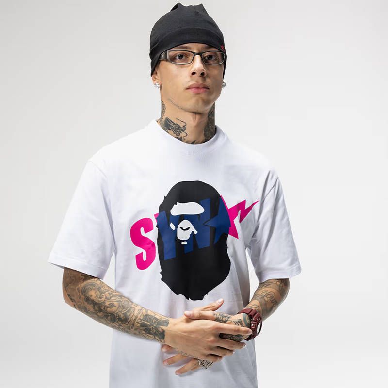 Syna World X BAPE Spotify by Central Cee Ape Head Relaxed Fit Tee