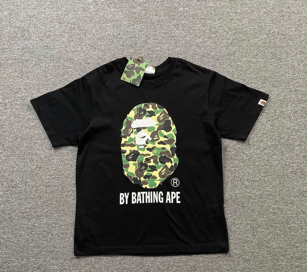 BAPE  Tee: GREEN ROSE GRIS