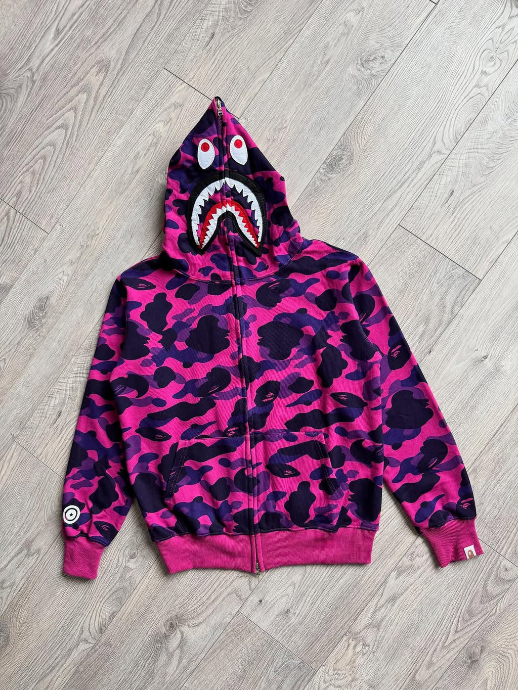 BAPE x Stray Kids Shark Full Zip Hoodie
