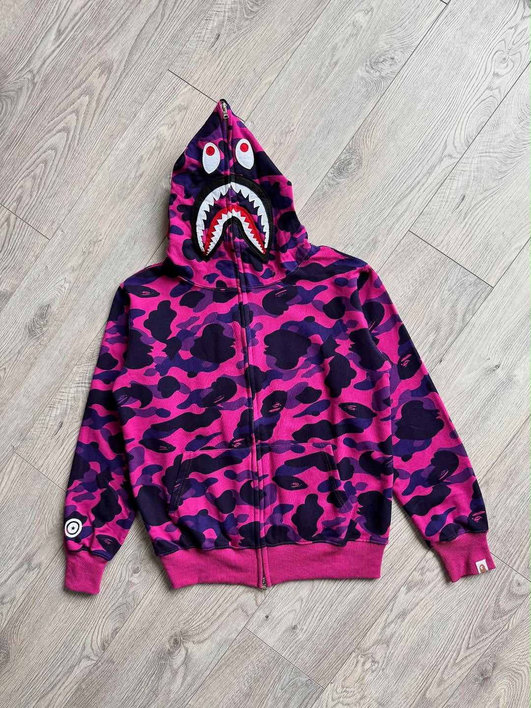 BAPE x Stray Kids Shark Full Zip Hoodie