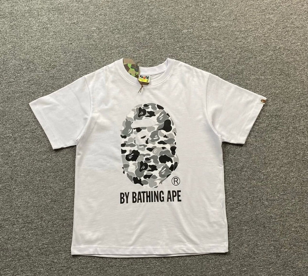 BAPE  Tee: GREEN ROSE GRIS